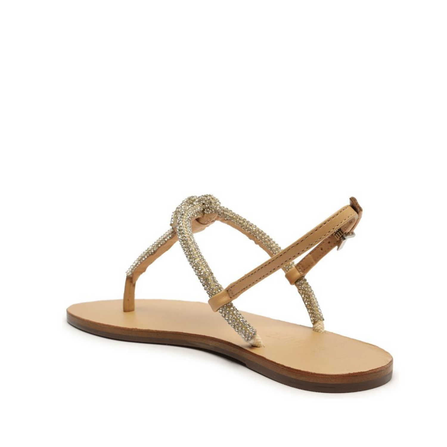 Pearly Nappa Leather Sandal Flats OLD    - Schutz Shoes