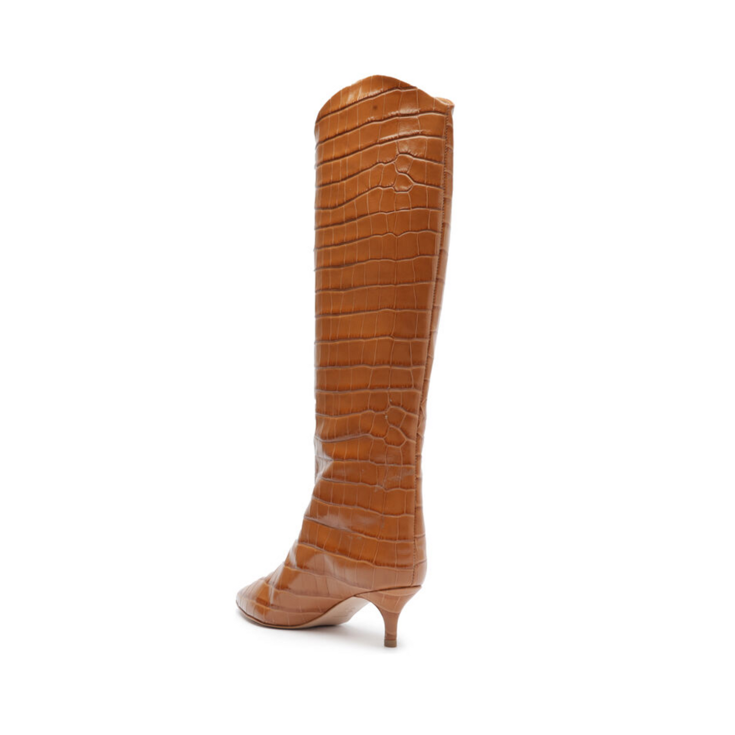 Maryana Lo Crocodile-Embossed Leather Boot Boots SCHUTZ    - Schutz Shoes