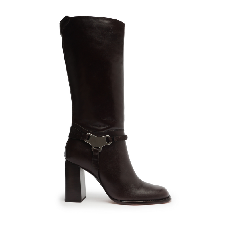 Dallas Leather Boot Boots Fall 23 5 Cognac Leather - Schutz Shoes