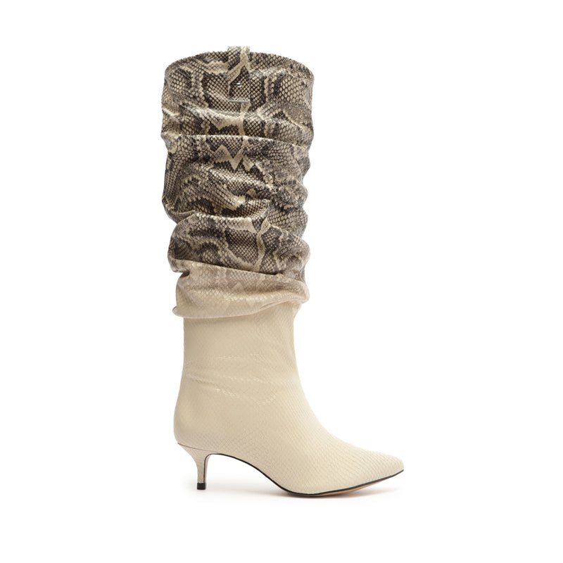 Maryana Lo Slouch Boot Boots Winter 23 5 Natural Snaked Slouchy - Schutz Shoes