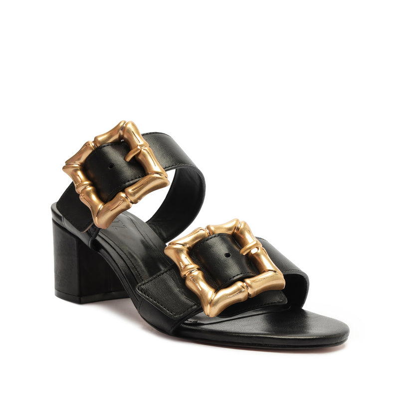 Enola Mid Block Leather Sandal Sandals Spring 24    - Schutz Shoes