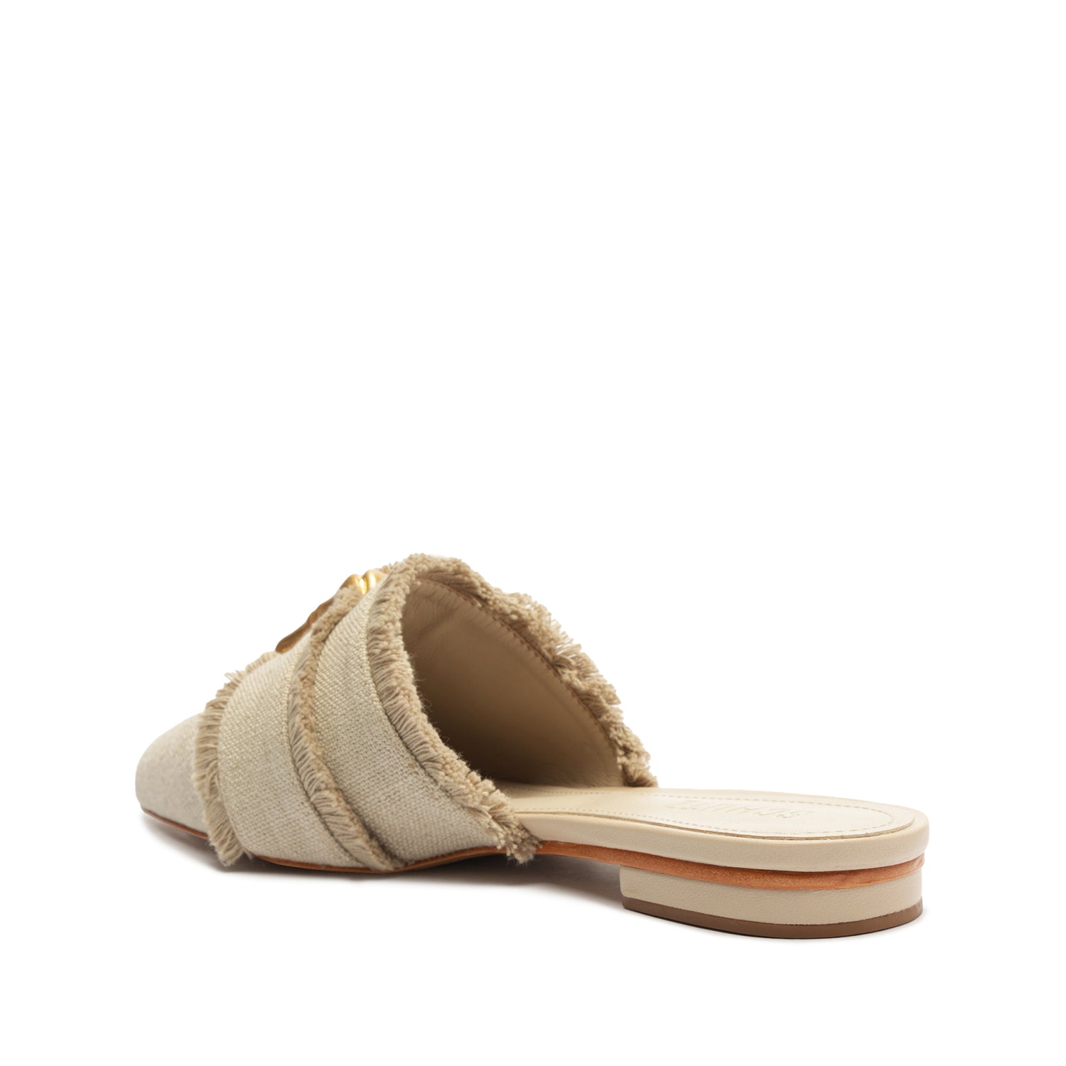Enola Linen Flat Mule Flats Spring 24    - Schutz Shoes
