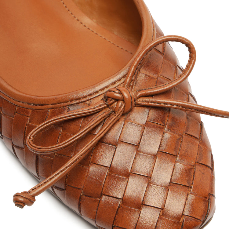 Arissa Woven Leather Flat Flats Resort 24    - Schutz Shoes