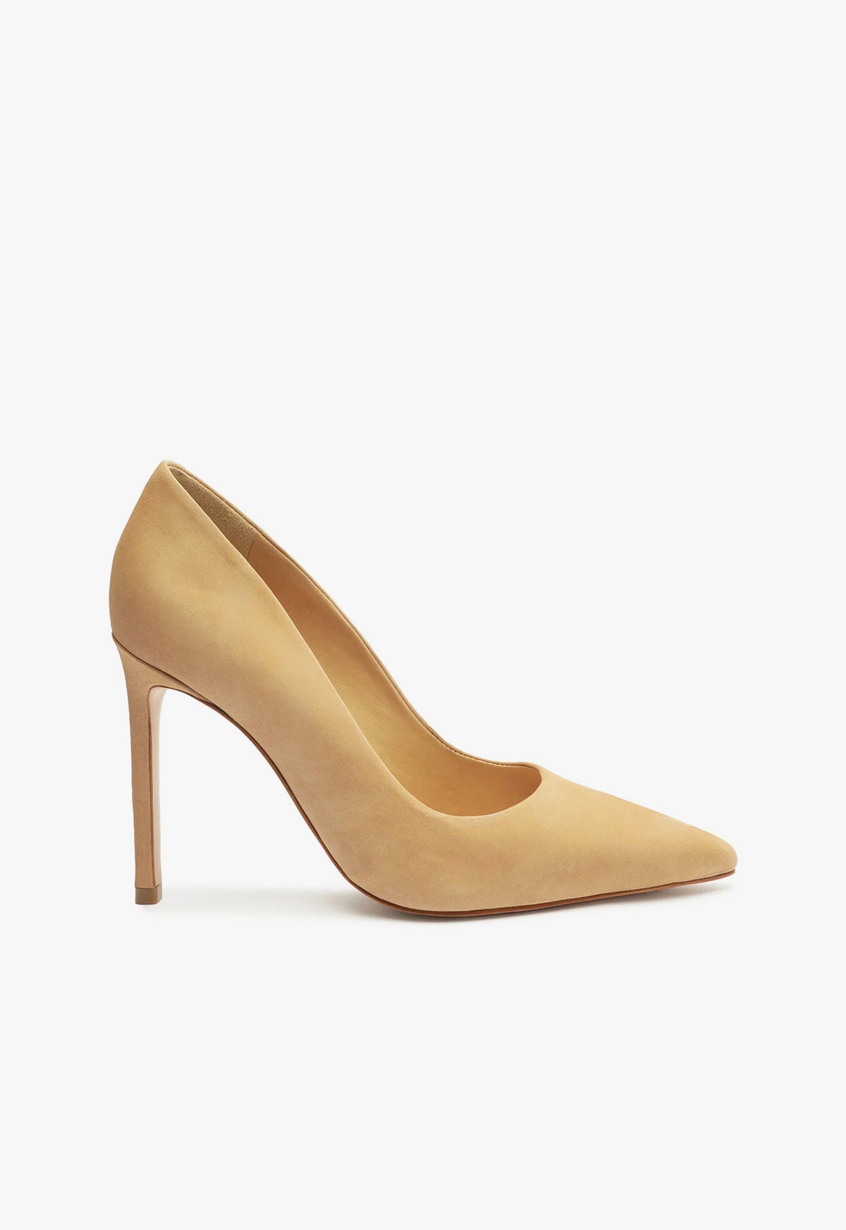 Lou Stiletto Pump Beige Suede Heel – SCHUTZ - Main Image