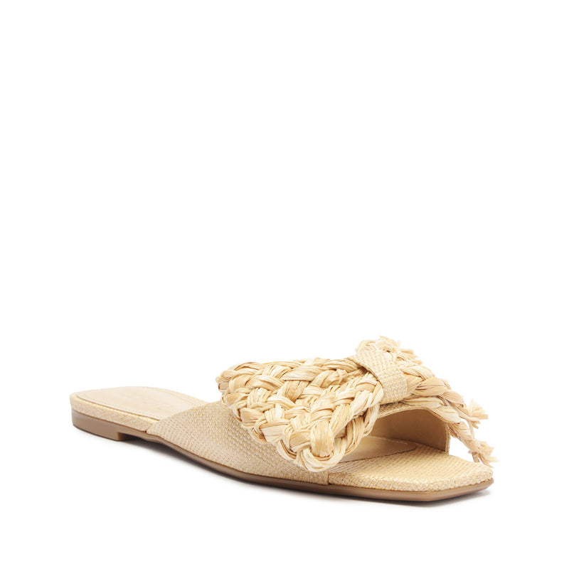 Lienne Straw Flat Sandal Flats High Summer 24    - Schutz Shoes