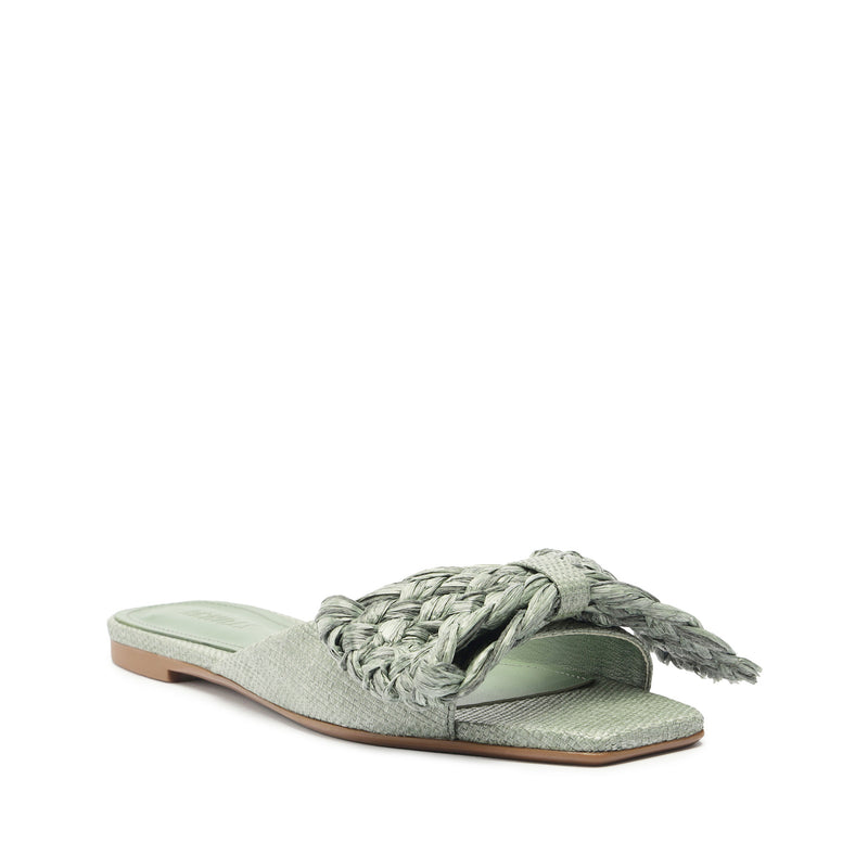 Lienne Straw Flat Sandal Flats High Summer 24    - Schutz Shoes