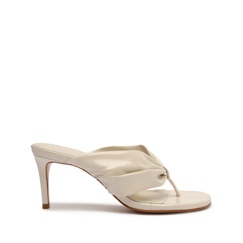 Willow Leather Sandal Sandals SPRING 24 5 Pearl Calf Leather - Schutz Shoes