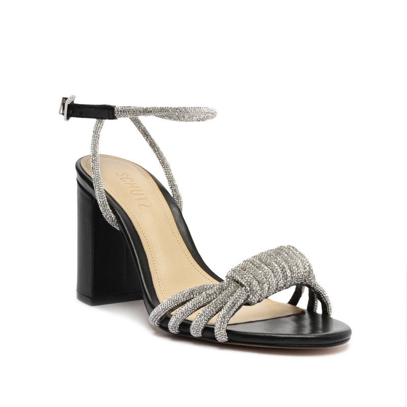 Jewell Block Leather Sandal Sandals Spring 23    - Schutz Shoes