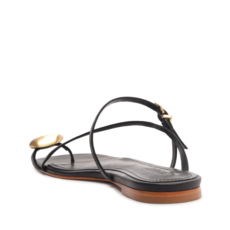 Elysa Leather Sandal Flats Spring 24    - Schutz Shoes