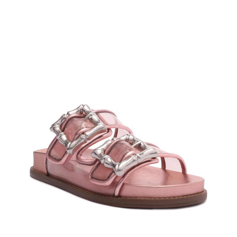Enola Sporty Vinyl Sandal Flats High Summer 23    - Schutz Shoes