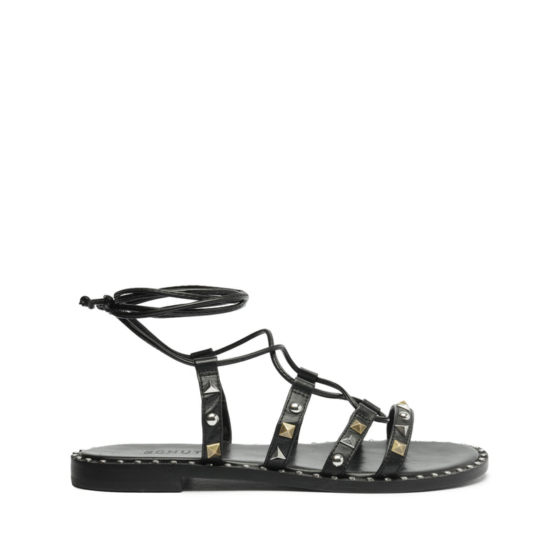 Makeena Leather Sandal Sandals Pre Fall 23 5 Black Leather - Schutz Shoes