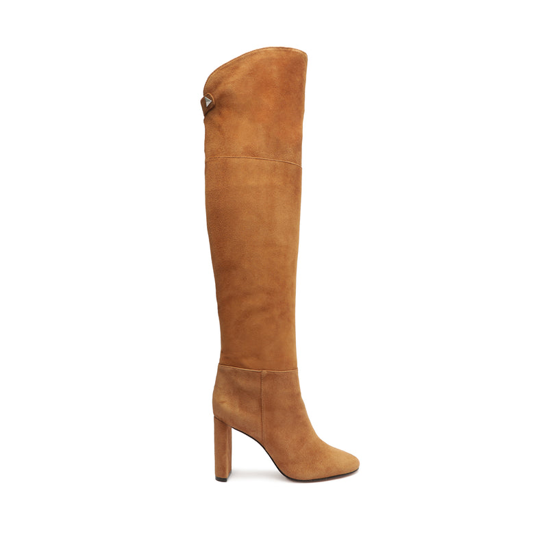 Austine Casual Over the Knee Suede Boot Boots Fall 23 5 Honey Peach Suede - Schutz Shoes