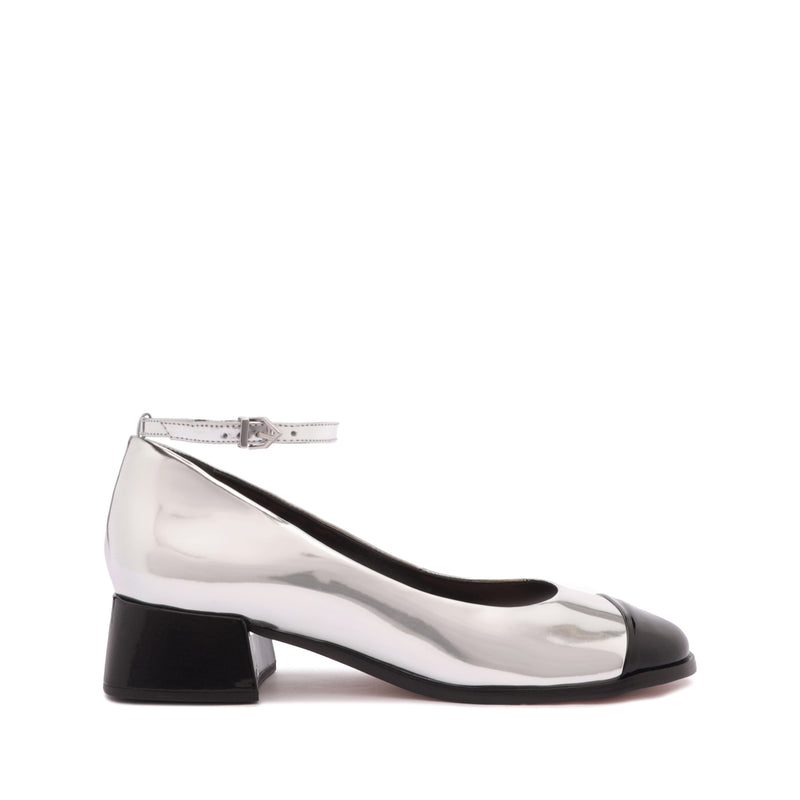 Dorothy Casual Leather Pump Pumps PRE FALL 23 5 Silver Specchio Leather - Schutz Shoes