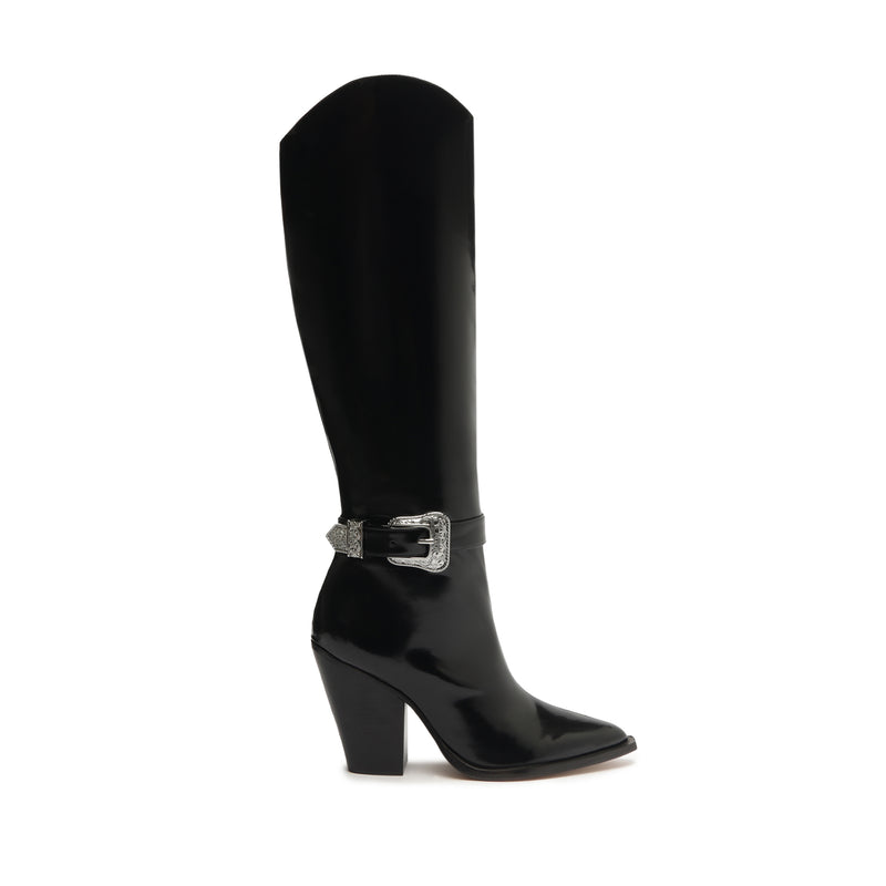 Jeane Leather Boot Boots Fall 23 5 Black Leather - Schutz Shoes