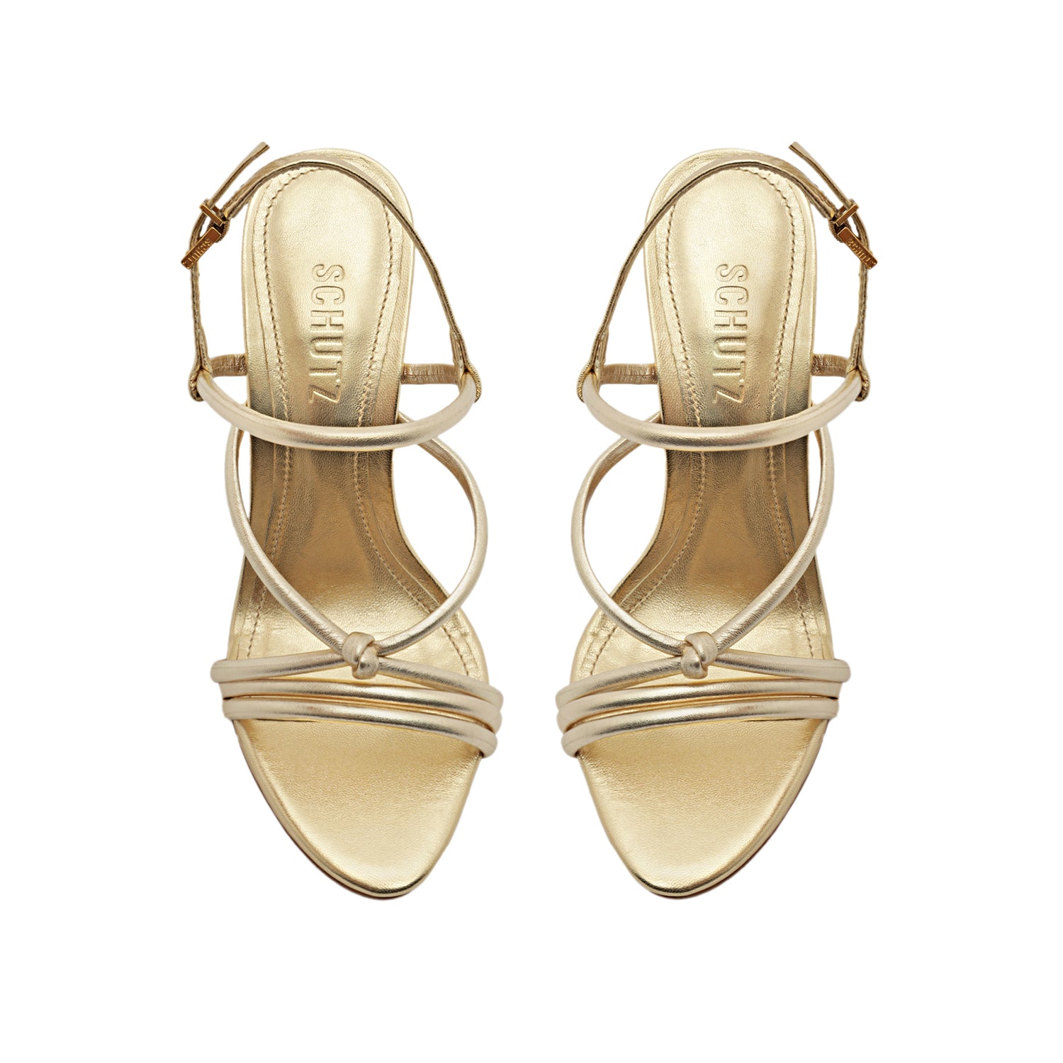 Daryl Metallic Leather Sandal Sandals OLD    - Schutz Shoes