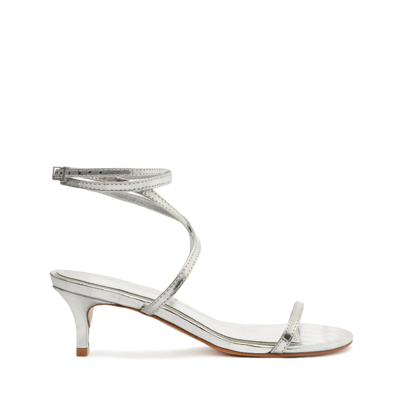 Sherry Leather Sandal Sandals Resort 24 5 Silver Leather - Schutz Shoes