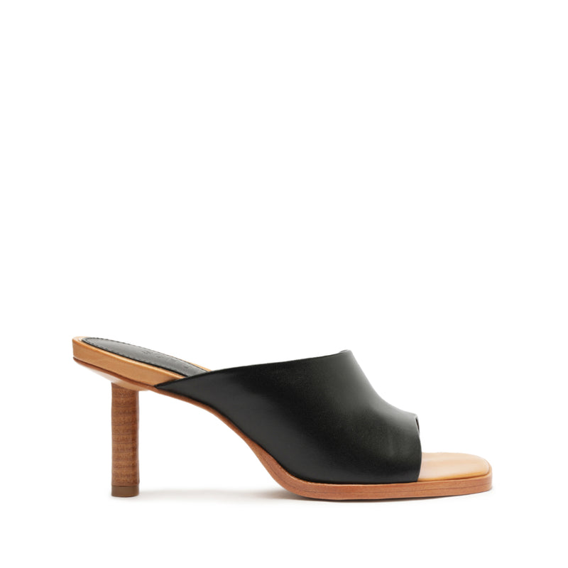 Zelda Sandals RESORT 24 5 Black Nappa Leather - Schutz Shoes
