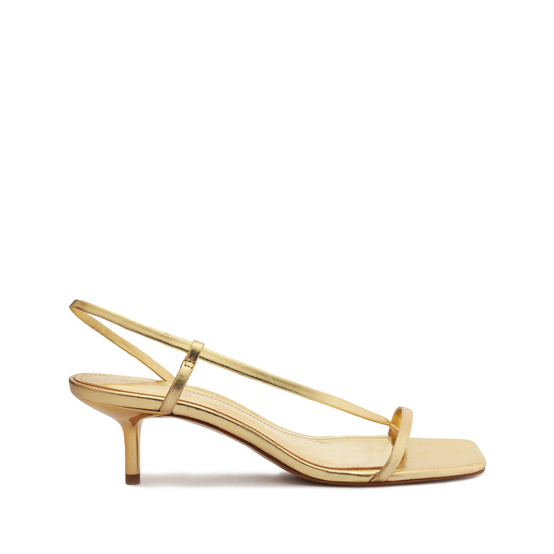 Heloise Metallic Nappa Sandal Sandals SPRING 24 5 Gold Metallic Nappa - Schutz Shoes