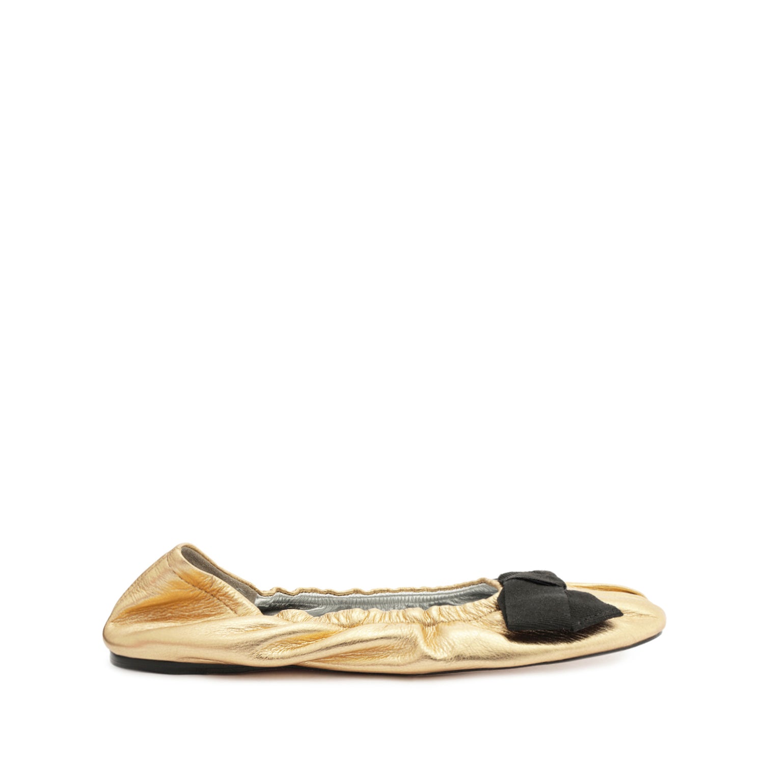 Suzanne Leather Flat Flats Fall 23 5 Gold Calf Leather - Schutz Shoes