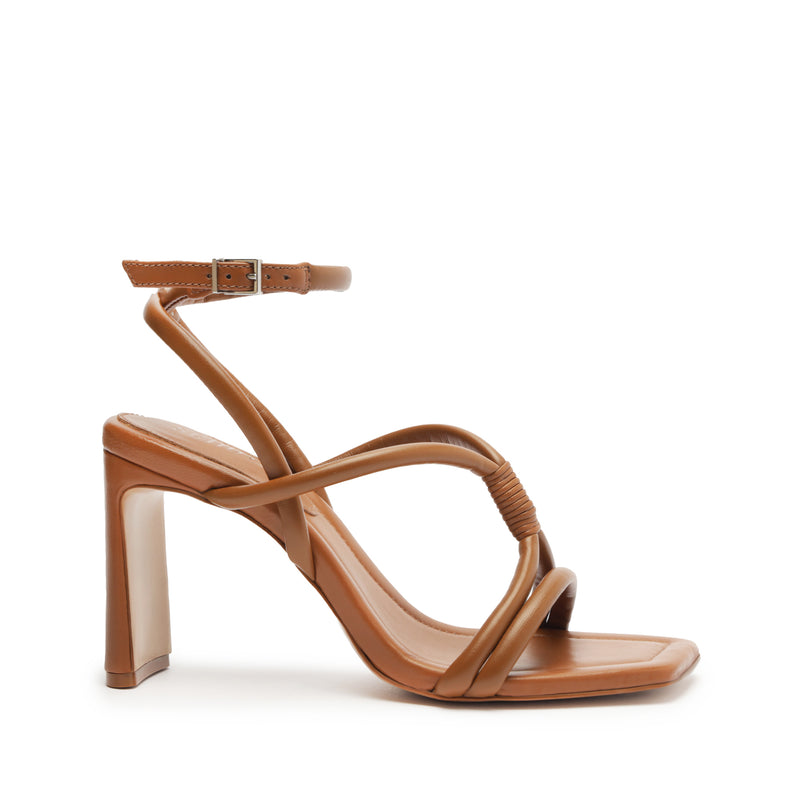Nadia Leather Sandal Sandals Spring 24 5 Honey Peach Leather - Schutz Shoes