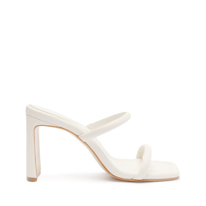 Ully Tab Sandal Sandals SUMMER 24 5 White Leather - Schutz Shoes