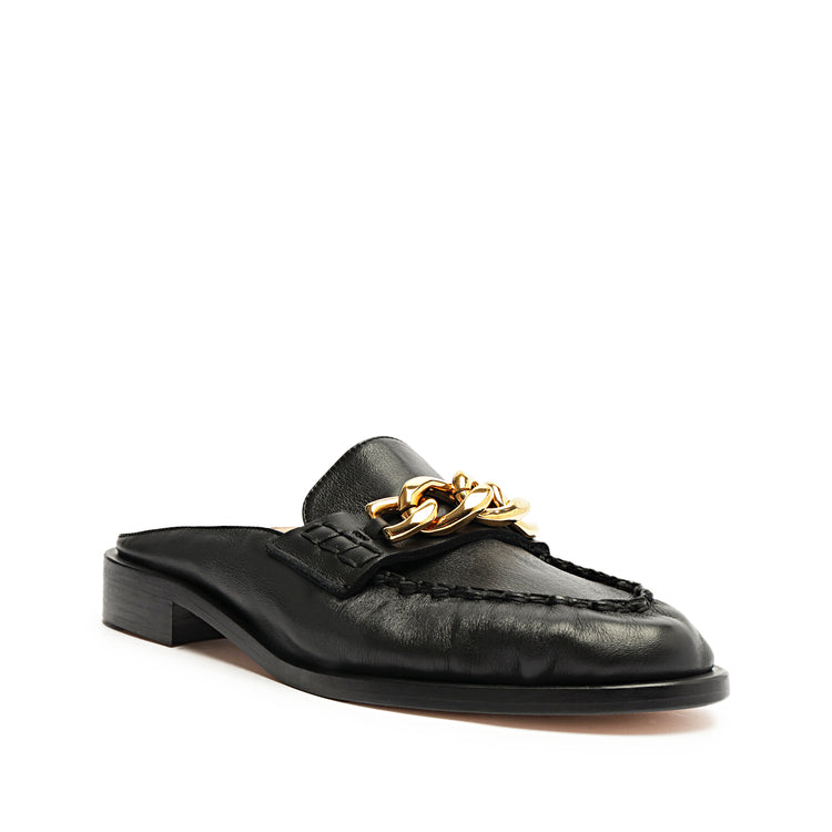Luca Chain Leather Flat Flats WINTER 23    - Schutz Shoes