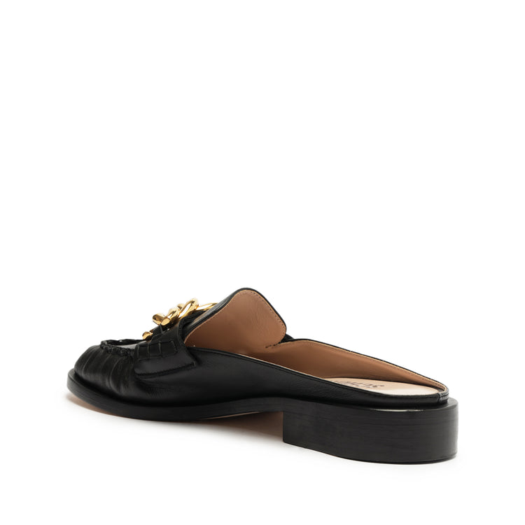 Luca Chain Leather Flat Flats WINTER 23    - Schutz Shoes