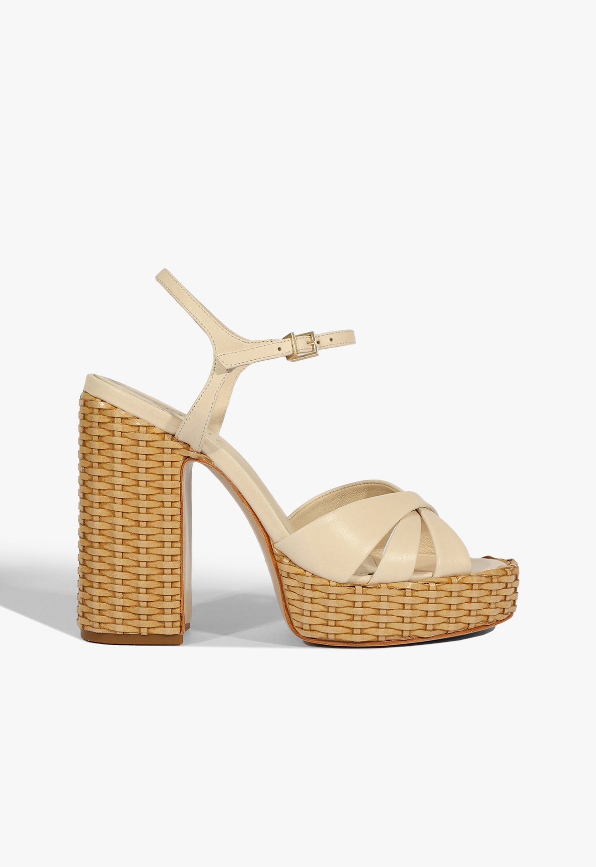 Keefa Platform Sandals Gold Schutz Heels Keefa Straw Platform
