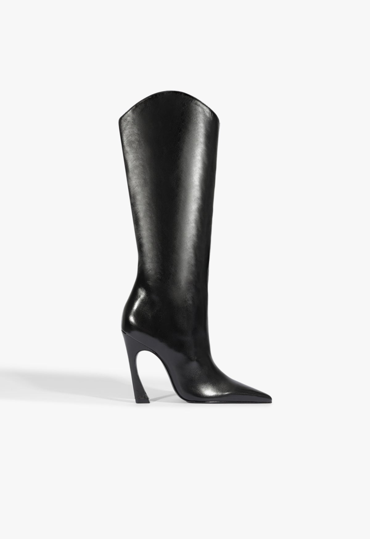Maryann Knee-High Boot Black Leather SCHUTZ
