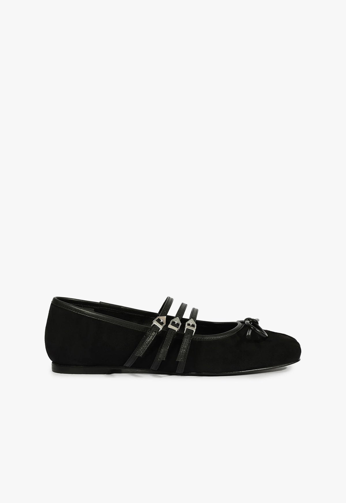 Arissa Strap Ballet Flat| Black Suede SCHUTZ Arissa Strap Ballet Flat| Black Suede SCHUTZ