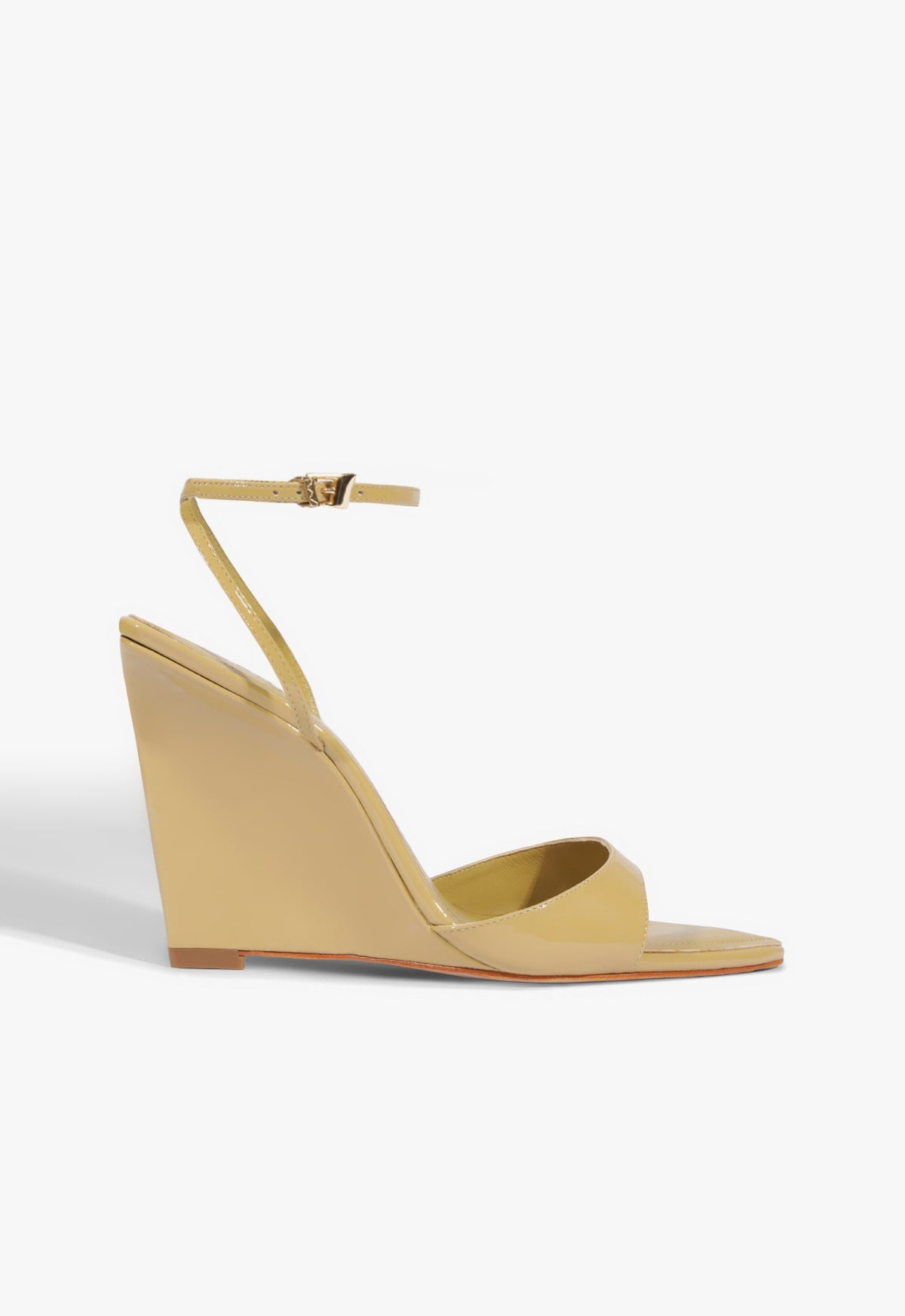 Elodie Wedge Green High Wedge Heel Sandal – SCHUTZ