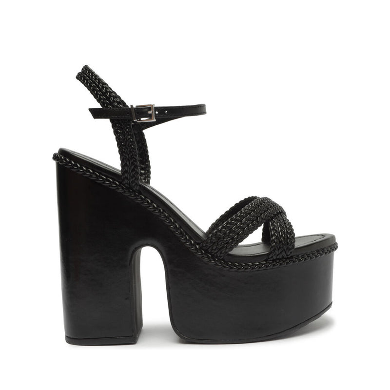 Karima Cutout Atanado Leather Sandal Sandals OLD 5 Black Atanado Leather - Schutz Shoes