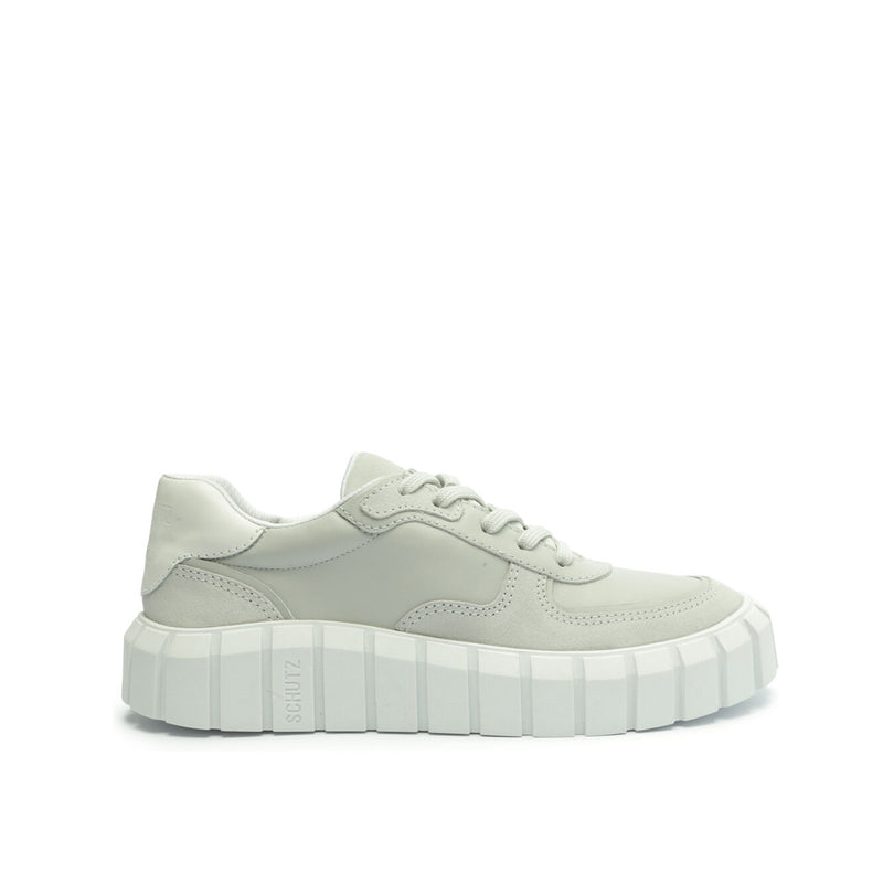 Timony Suede Sneaker Sneakers Fall 22 5 Shine White Suede - Schutz Shoes