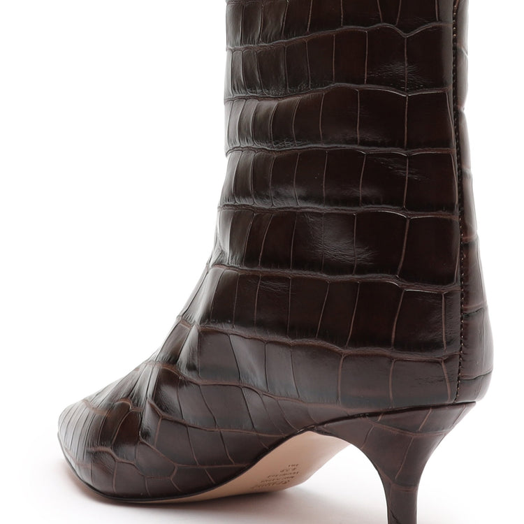 Maryana Lo Crocodile-Embossed Leather Boot Boots OLD    - Schutz Shoes