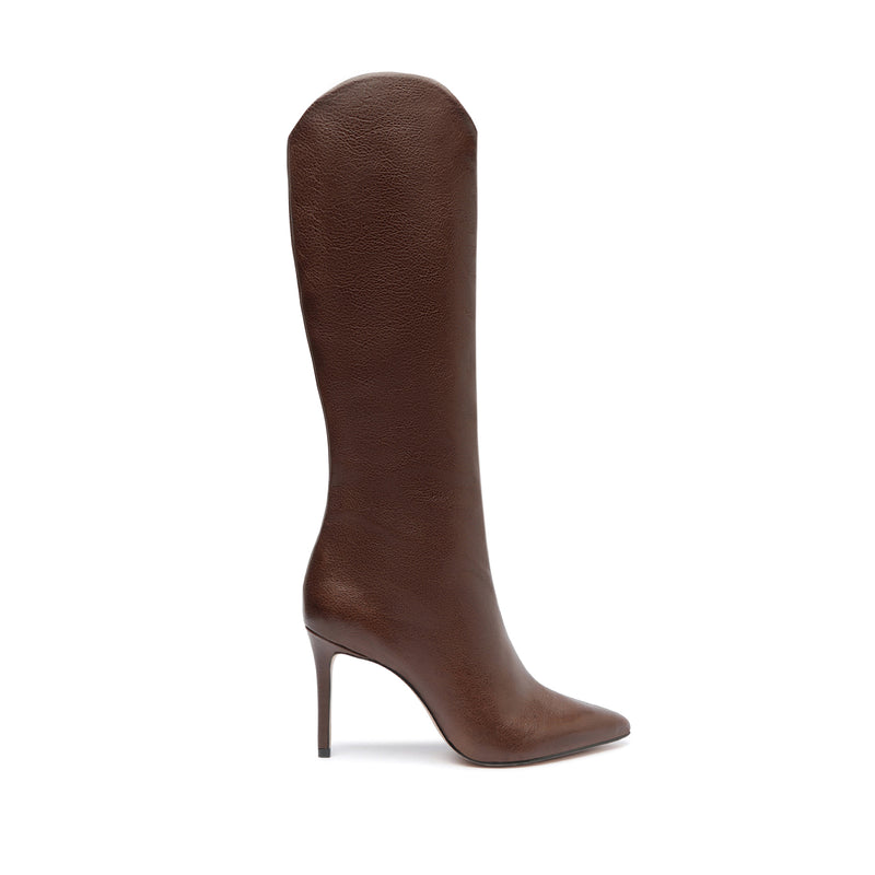 Maryana Leather Boot Boots Open Stock 5 Brown Leather - Schutz Shoes