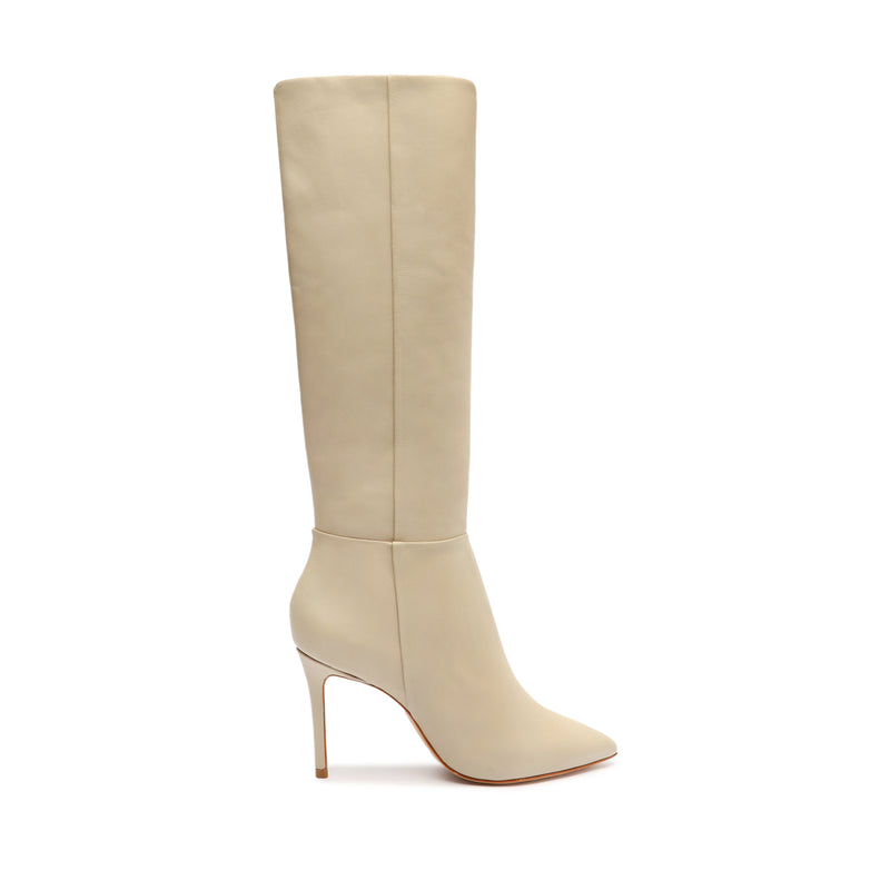 Mikki Up Boot Boots Open Stock 5 Oyster Leather - Schutz Shoes