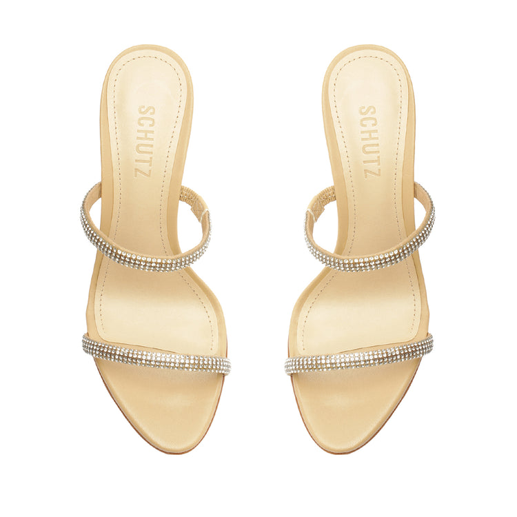 Taliah Glam Lather & Crystal Sandal Sandals Summer 23    - Schutz Shoes
