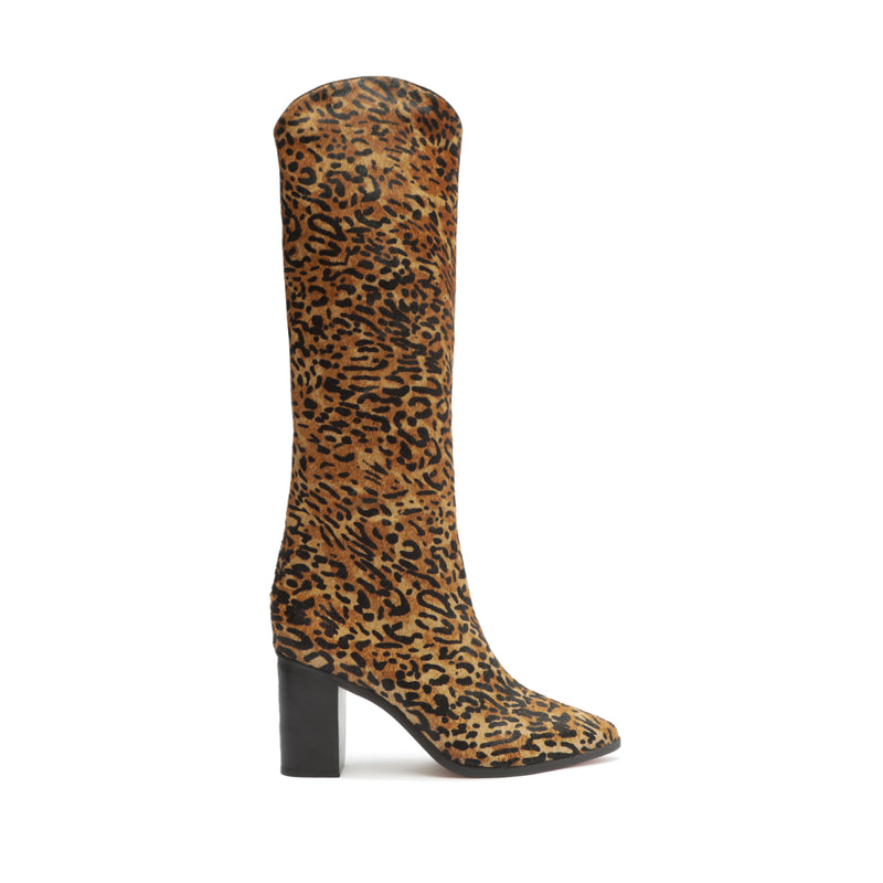Maryana Block Wild Calf Hair Boot Boots Fall 23 5 Animal Print Leather - Schutz Shoes