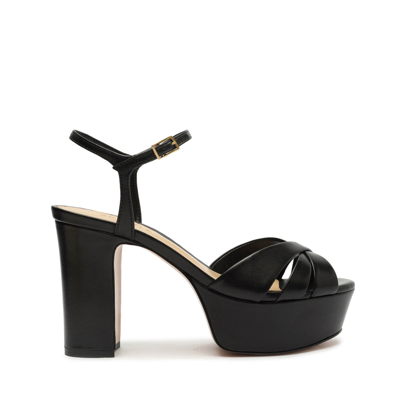 Keefa Nappa Leather Sandal Sandals CO 5 Black Deluxe Nappa - Schutz Shoes