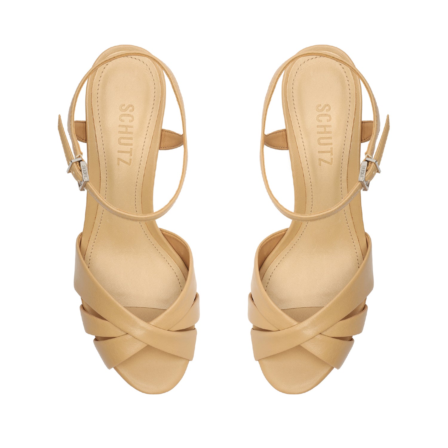 Keefa Nappa Leather Sandal Sandals CO    - Schutz Shoes