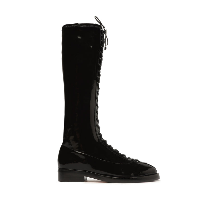 Regine Up Patent Boot Boots OLD 5 Black Faux Patent Leather - Schutz Shoes