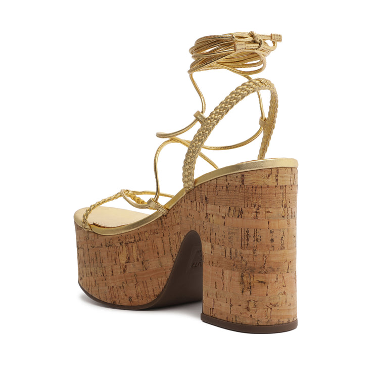 Maxima Cutout Metallic Sandal Sandals OLD    - Schutz Shoes