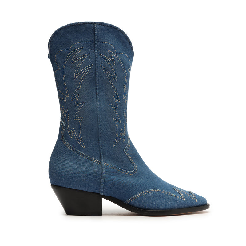 Cicera Casual Jeans Bootie Booties SPRING 24 5 Blue Jeans - Schutz Shoes