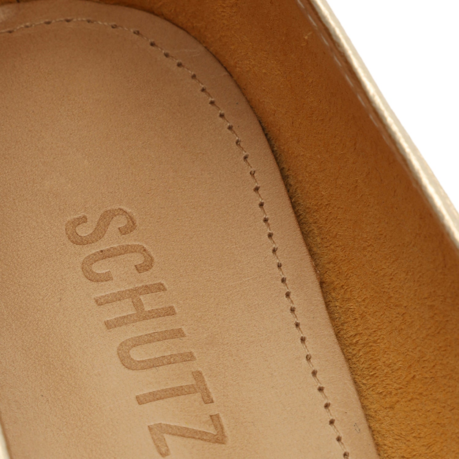 Arissa Metallic Leather Flat Flats CO    - Schutz Shoes