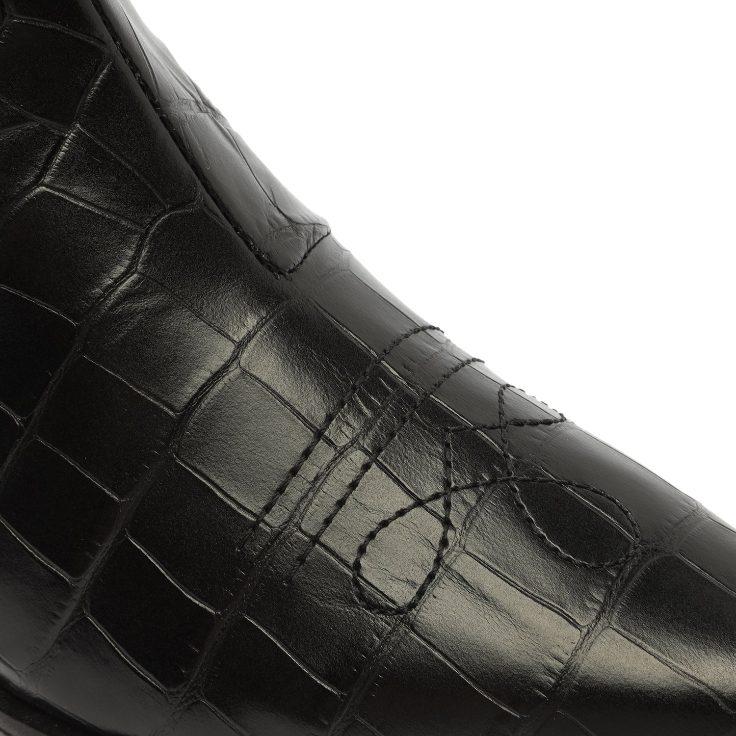 Briani Crocodile Embossed Leather Bootie Booties Open Stock    - Schutz Shoes