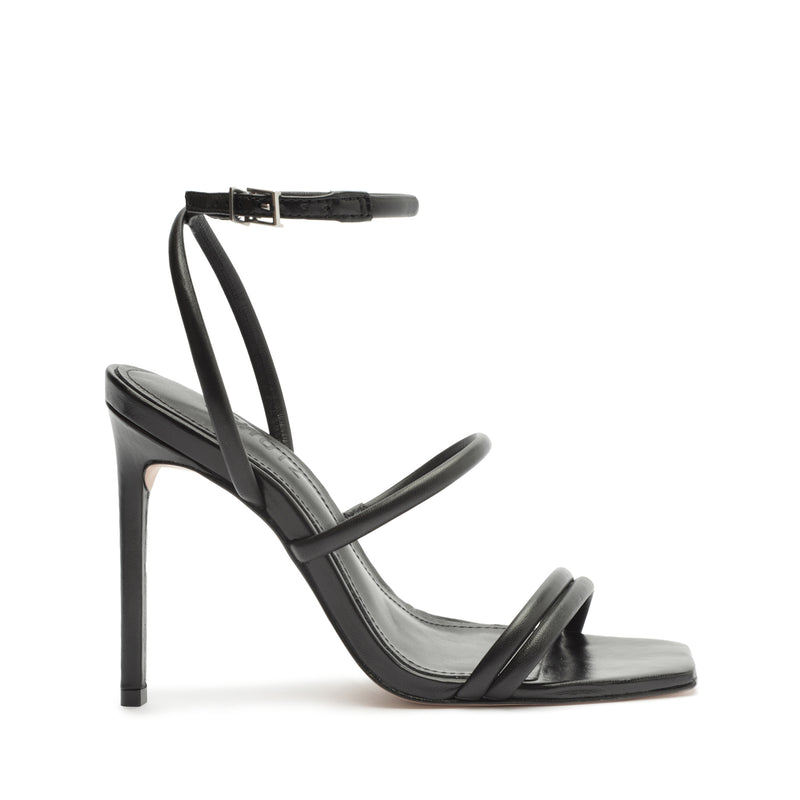 Nylla Casual Nappa Leather Sandal Sandals Pre Fall 23 5 Black Nappa Leather - Schutz Shoes