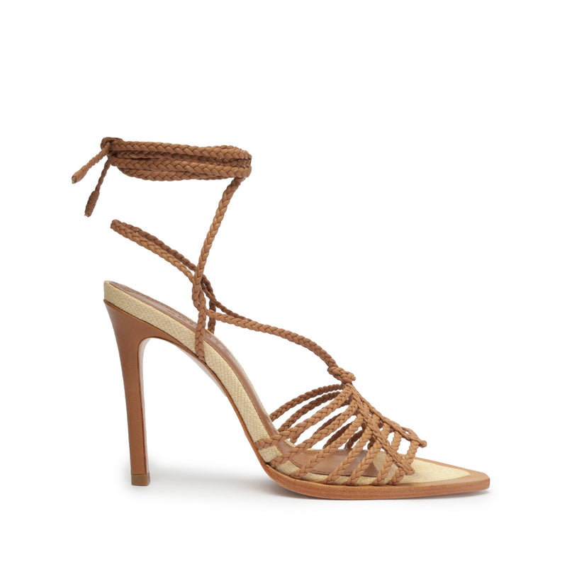 Adele Sandal Sandals Spring 23 5 Honey Peach Faux Leather - Schutz Shoes