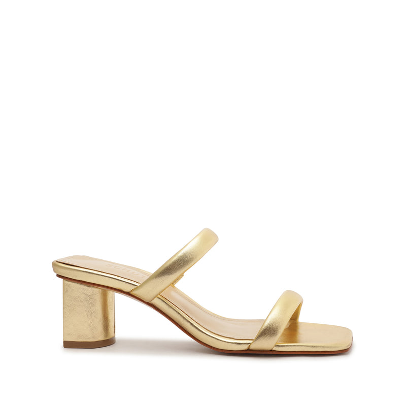 Ully Lo Metallic Leather Sandal Sandals Spring 23 5 Gold Metallic Leather - Schutz Shoes