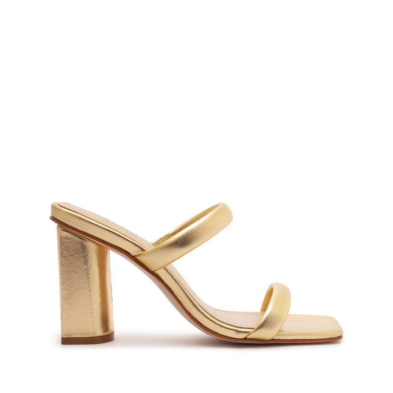 Ully Metallic Leather Sandal Sandals Spring 23 5 Gold Metallic Leather - Schutz Shoes
