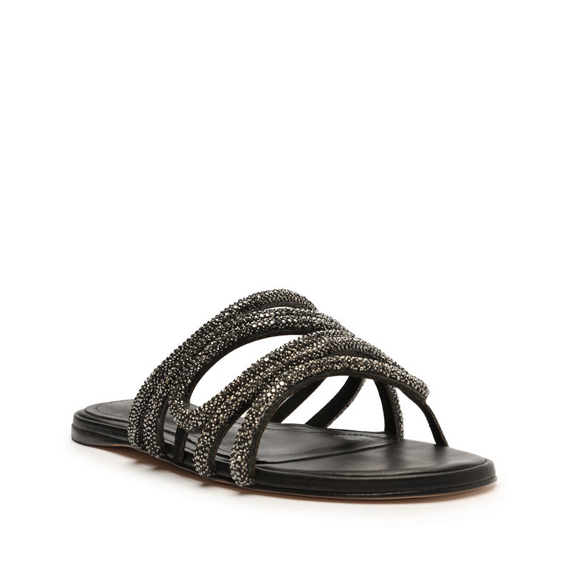 Arwen Nubuck Sandal Flats Summer 23    - Schutz Shoes